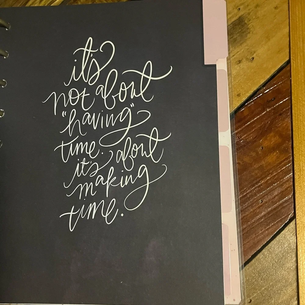 The Happy Planner Blue and Gold Goals Guided Journal